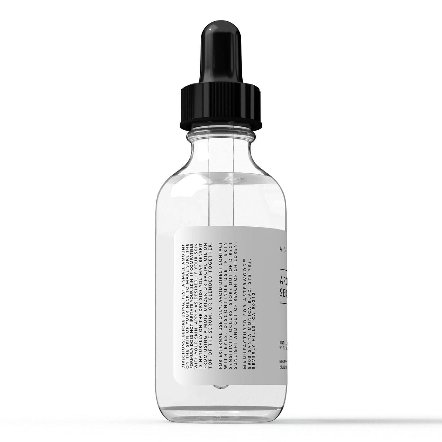 ASTERWOOD Argireline Peptide with Hyaluronic Acid Serum Face Care, Anti Wrinkle Face Serum, Dark Spot Remover & Face Brightening Serum, Facial Skin Care Products, 2 oz Glass Bottle