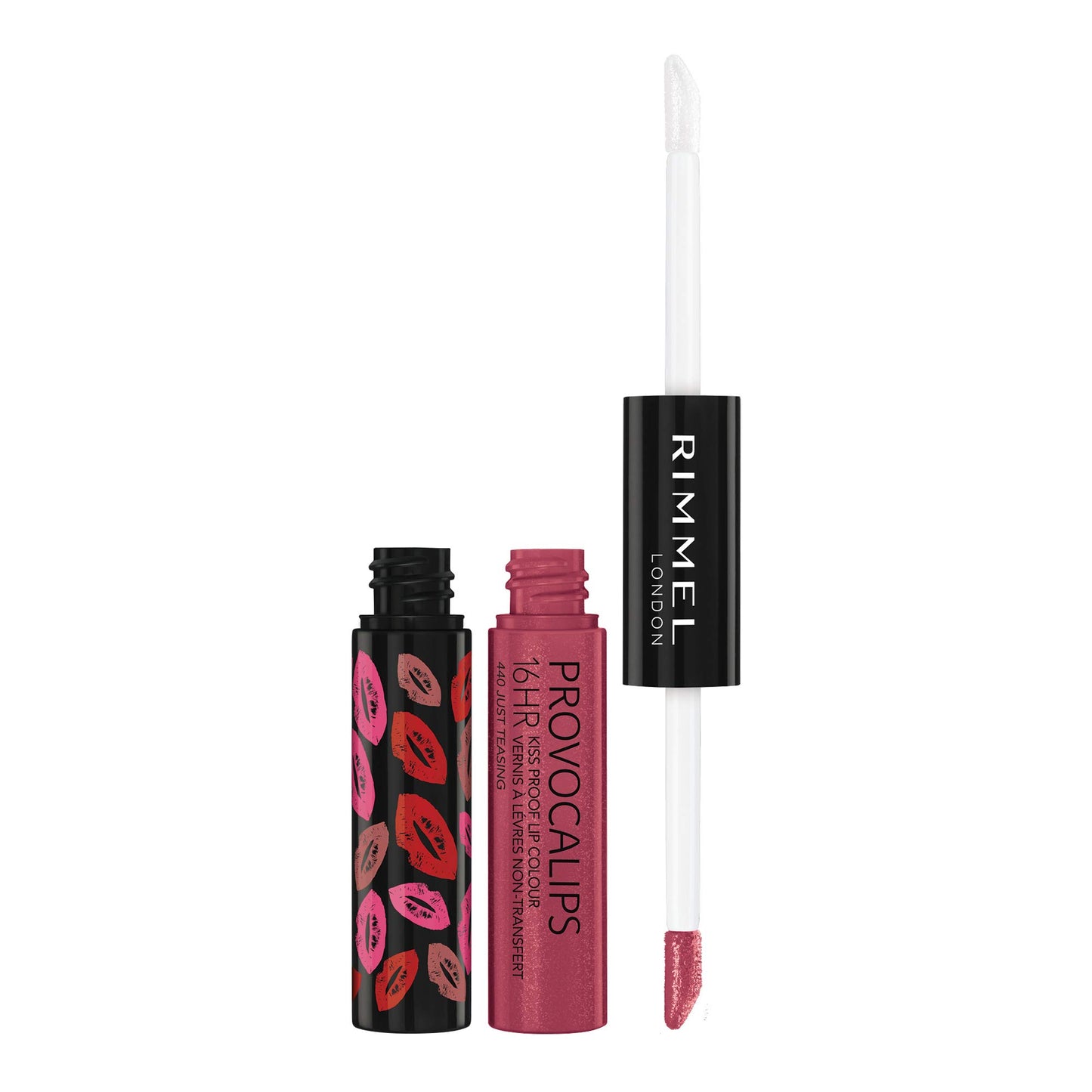 Rimmel London Provocalips 16hr Kiss-Proof Lip Color Bundle - 230 Kiss Fatal & 005 Just Teasing, 14 fl.oz. Each