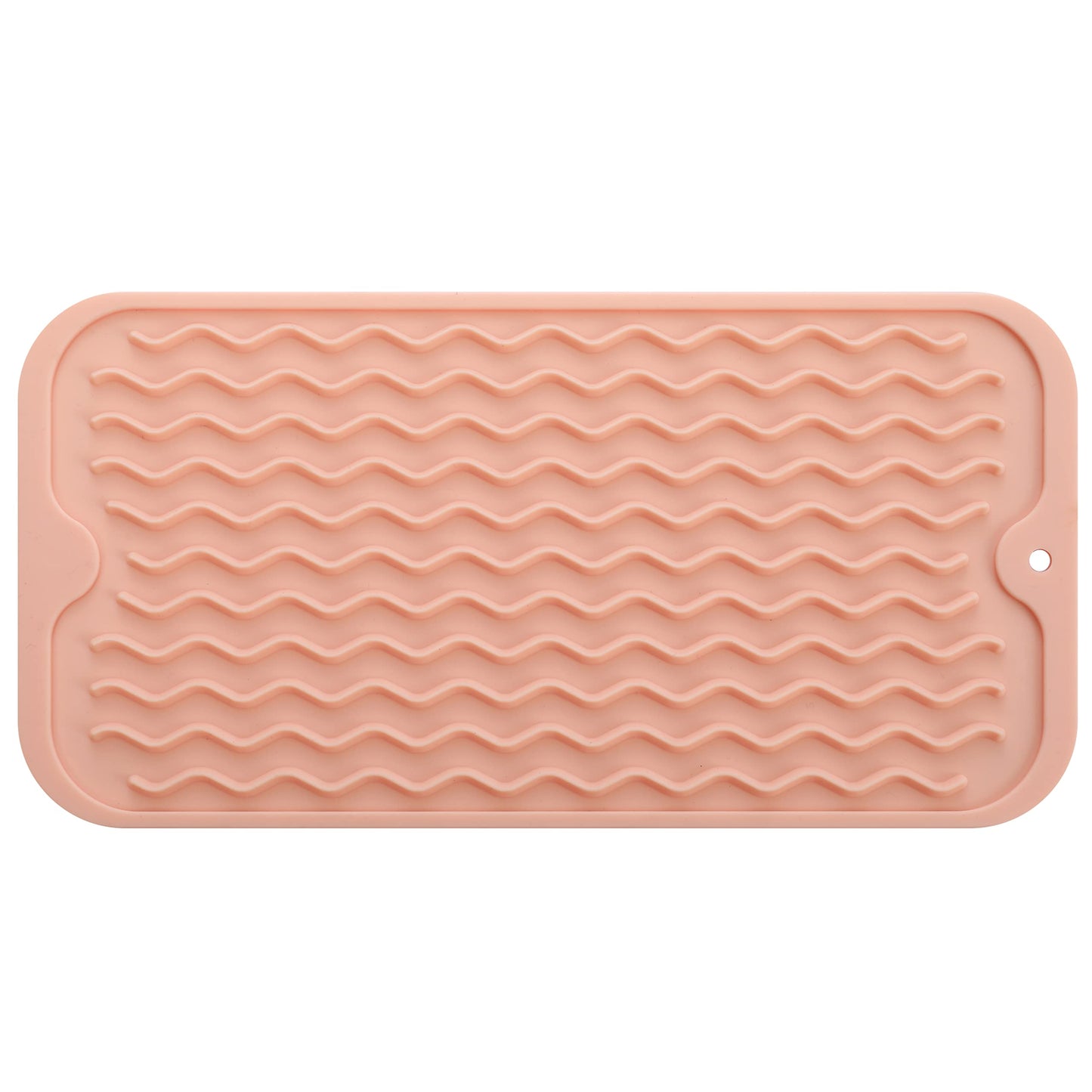 MicoYang Silicone Dish Drying Mat for Multiple Usage,Easy clean,Eco-friendly,Heat-resistant Silicone Mat for Kitchen Counter,Sink,Bar,Bottle,or Cup Pink S 12 inches x 6 inches