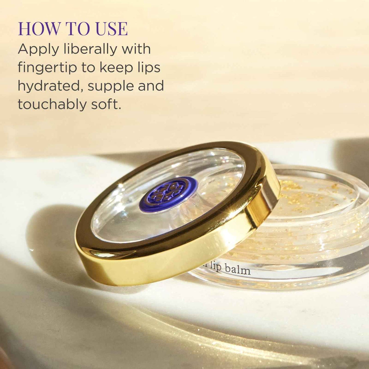 Tatcha Camellia Gold Spun Lip Balm | Nourishing & Intensely Hydrating, 6 G | 0.21 oz