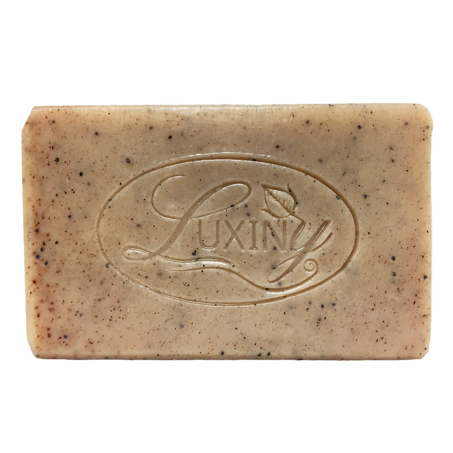 Natural Soap Bar, Luxiny Patchouli Scrub Handmade Body Soap and Bath Soap Bar is a Palm Oil Free Moisturizing Vegan Castile Soap with Essential Oil for All Skin Types Including Sensitive Skin (Single)