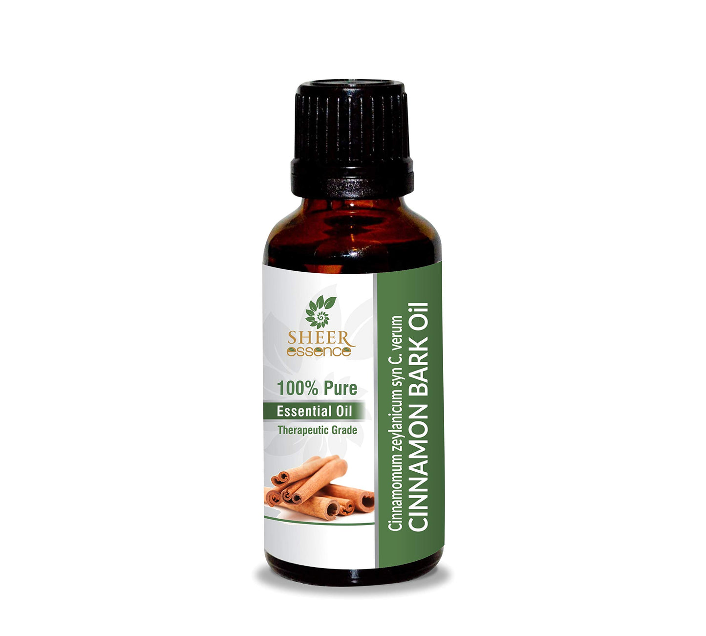 Cinnamon Bark Oil (Cinnamomum Zeylanicum Syn C. Verum) Essential Oil 100% Pure Natural Undiluted Uncut Therapeutic Grade Oil 8.45 Fl.OZ