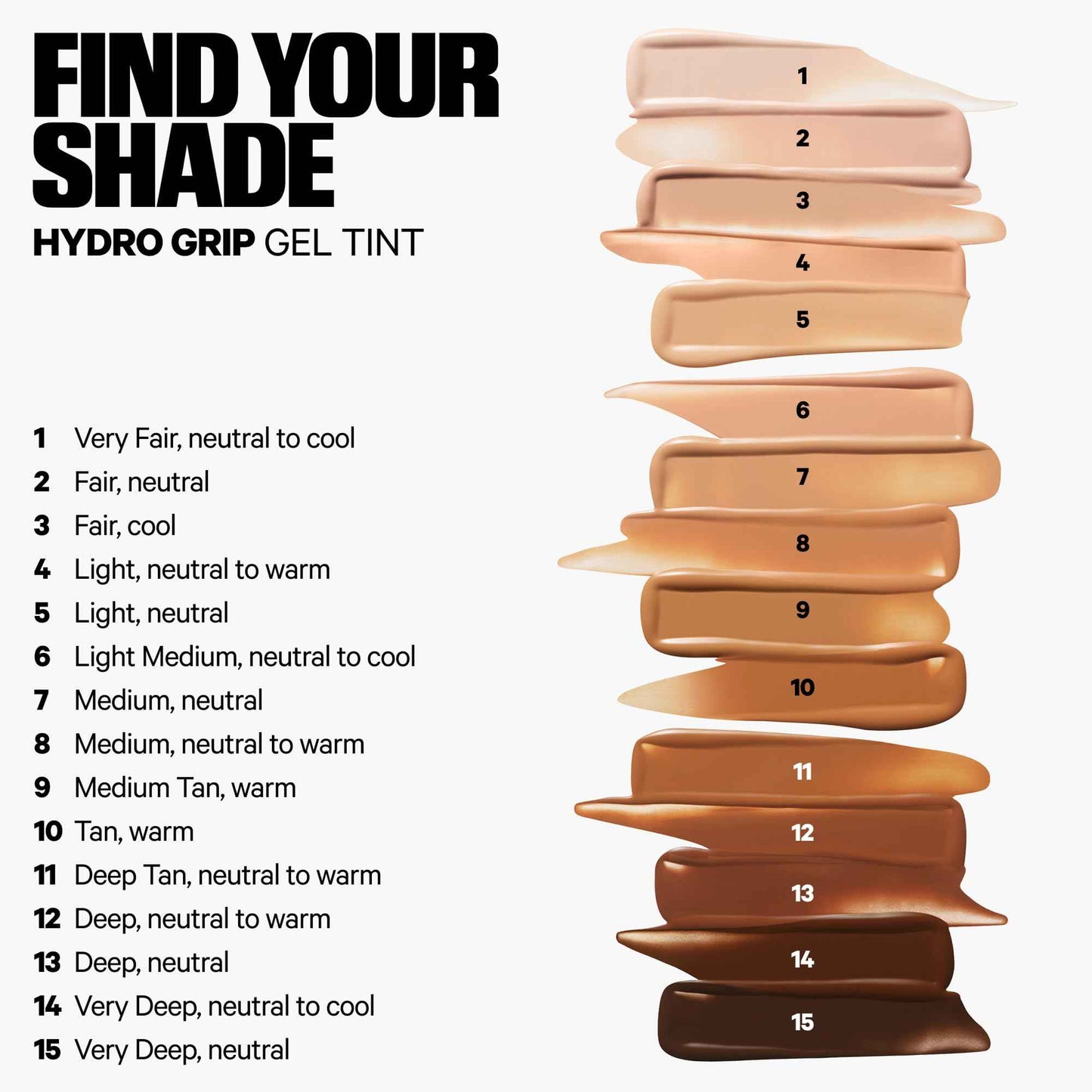 Milk Makeup Hydro Grip Hydrating Gel Skin Tint – 12HR Lightweight Buildable Coverage with Hyaluronic Acid for Natural Dewy Finish – Non-Comedogenic – 5 Light w/Neutral Undertones, 1oz