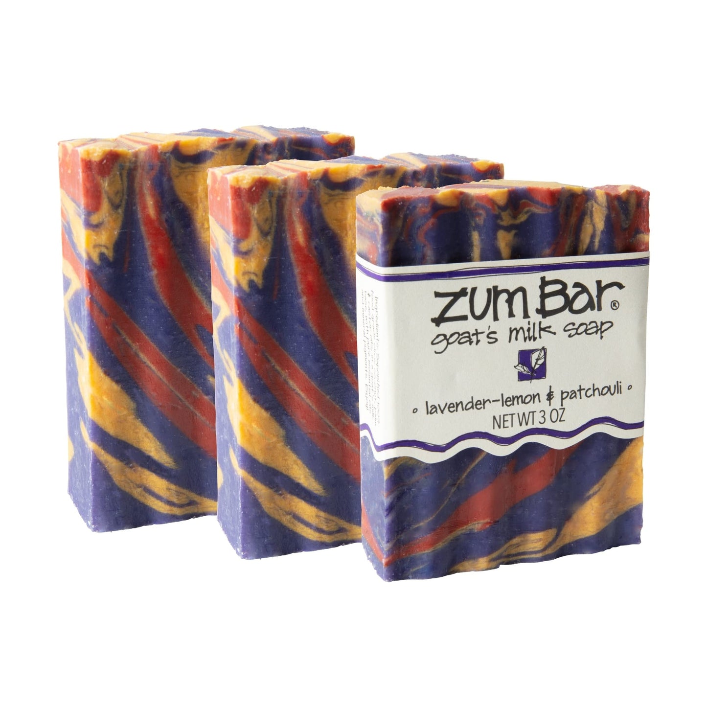 Zum Bar Goat's Milk Soap - Lavender-Lemon & Patchouli - 3 oz - 3 Pack