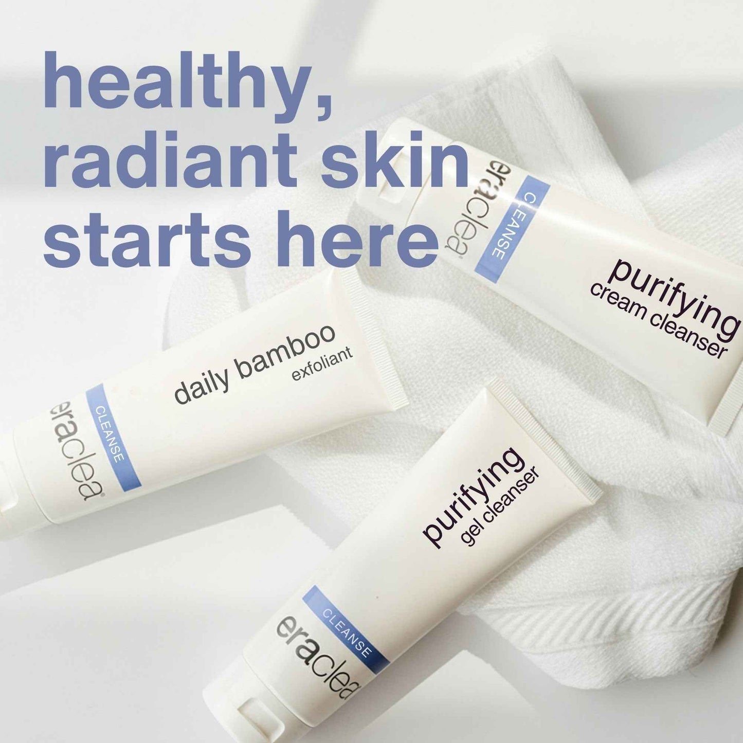 eraclea Purifying Cream Cleanser, Gentle Daily Cleanser with Hyaluronic Acid, Hydrating Face Moisturizer for Dry Skin, Soothing Face Wash Removes Impurities, Oil, and Makeup for Radiant Skin (4 fl oz)