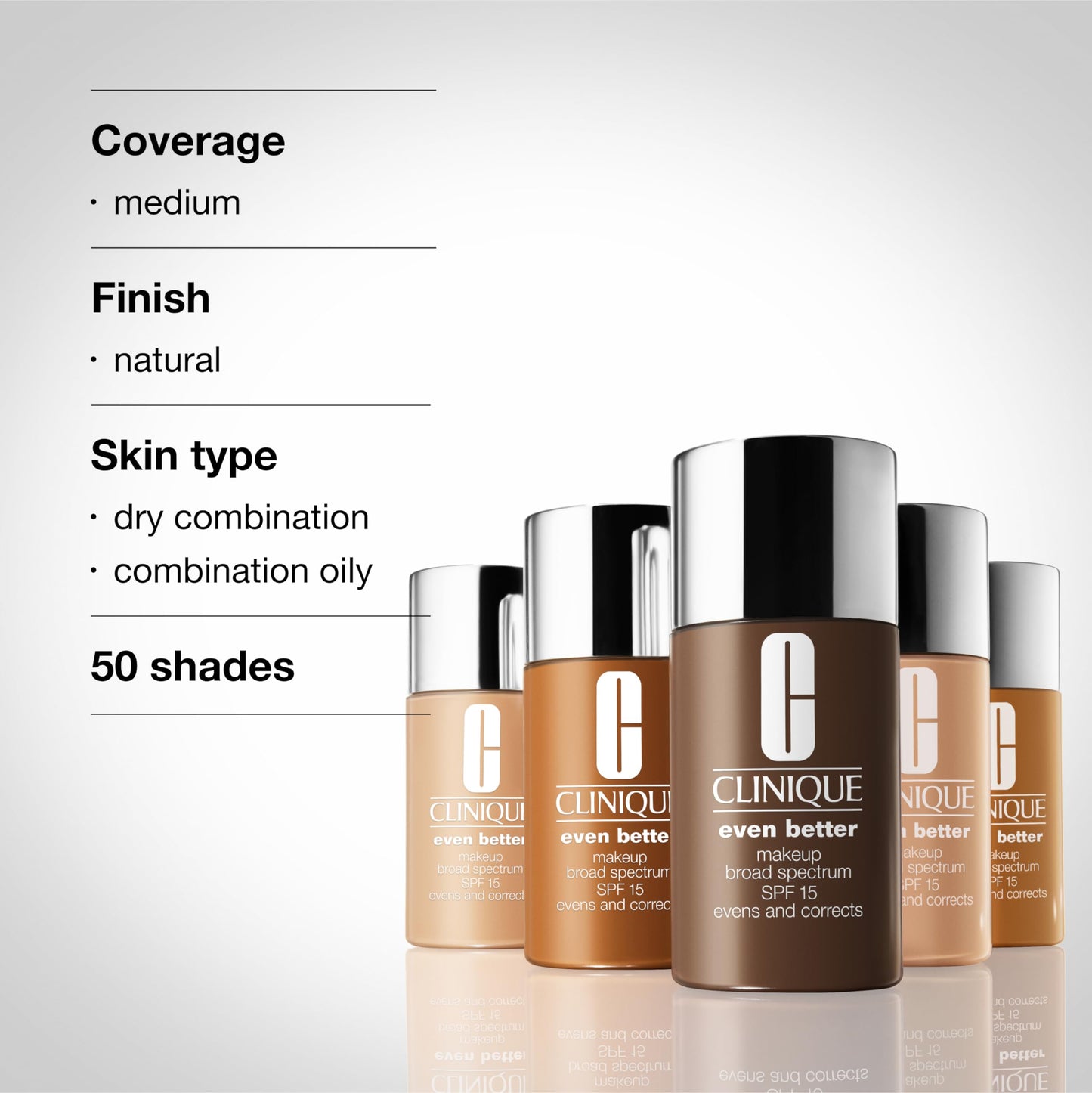 Clinique Even Better Makeup Medium Coverage Foundation Broad Spectrum SPF 15 | Evens Skin Tone + Reduces Dark Spots, Butterscotch