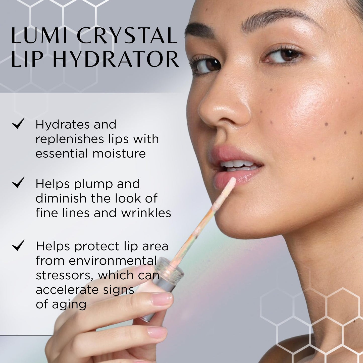 COSMEDIX Lumi Crystal Lumi Crystal Liquid Crystal Lip Hydrator - Plumping Lip Gloss for Women for Plumped, Luscious & Fuller-Looking Lips - Long-Lasting Moisturizing Lip Filler with High-Shine Finish