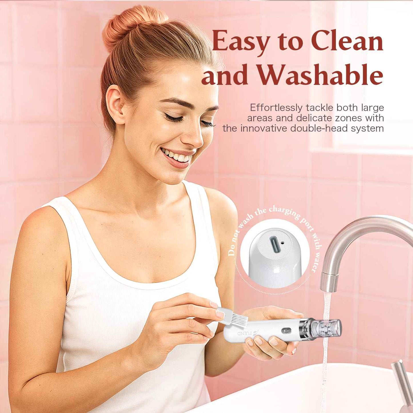 Epilator,2 in 1Epilator for Women Rechargeable,Womens Electric Shaver with LED Light,Rechargeable,Hair Removal for Women Legs/Face/Bikini/Arms,Smooth Epilator Trimmer Travel Kit Set Upgrade