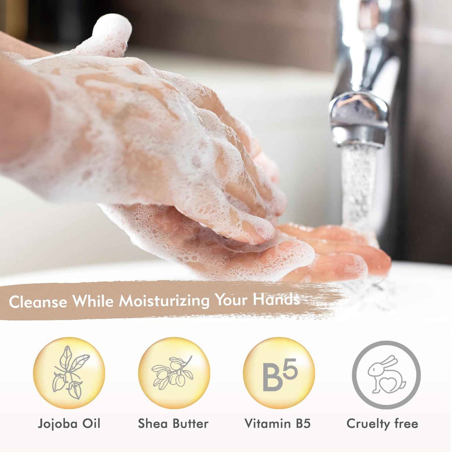 ROMIIE ZOI Liquid Hand Soap Refill Gift Set-3 Pack, Cruelty-Free and Biodegradable Formula, Moisturizing Hand Wash with Essential Oil for Sensitive Skin, Sandalwood Scent (26Fl Oz x 3)