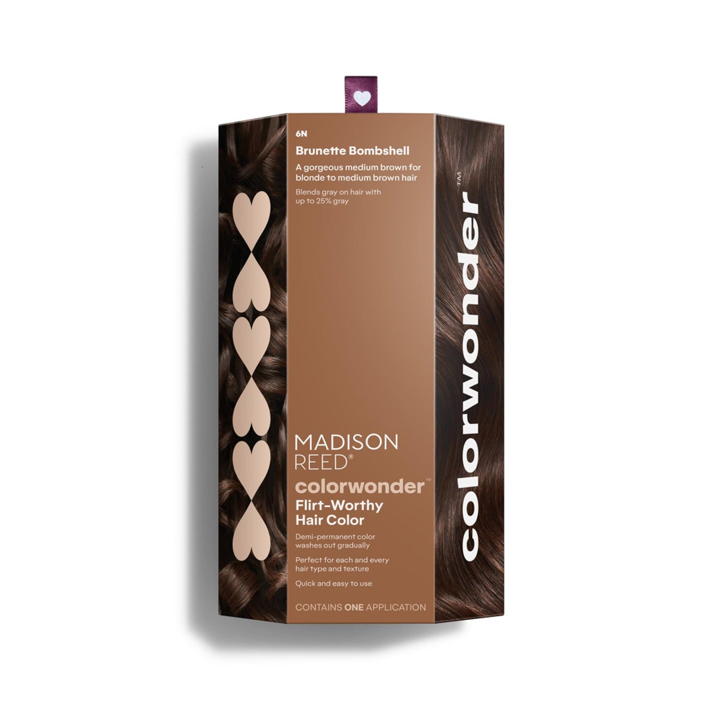 Madison Reed colorwonder Demi-Permanent Hair Color, Effortless At-Home Hair Dye, Ammonia-Free, Cruelty-Free, Brunette Bombshell (6N Medium Brown), Pack of 1