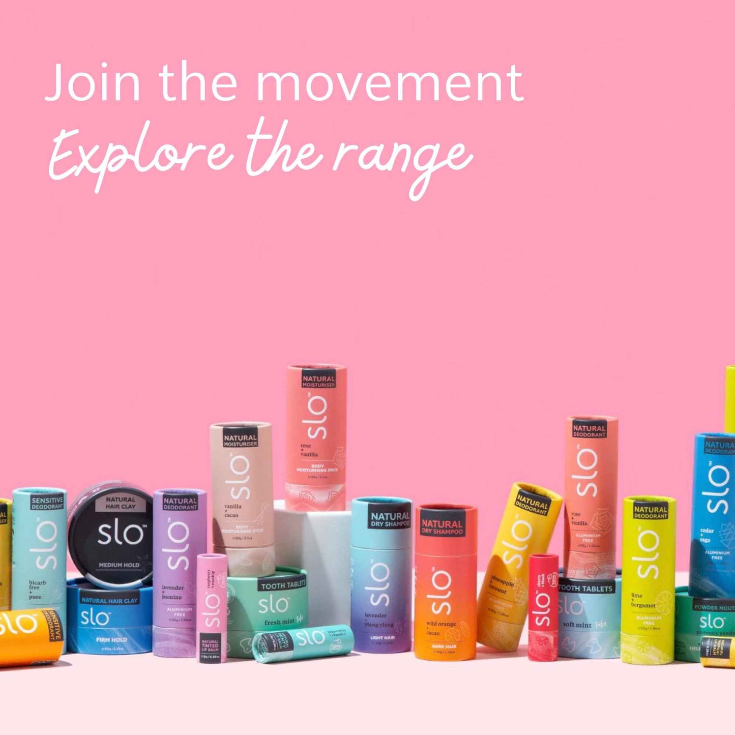 Slo | Natural Lip Balm - All Natural Ingredients, Vegan & Cruelty Free, Hydrating & Soothing, Plastic Free, Paper Packaging | Raspberry + Rosehip | 3 Pack (3 x 0.28oz/8g)