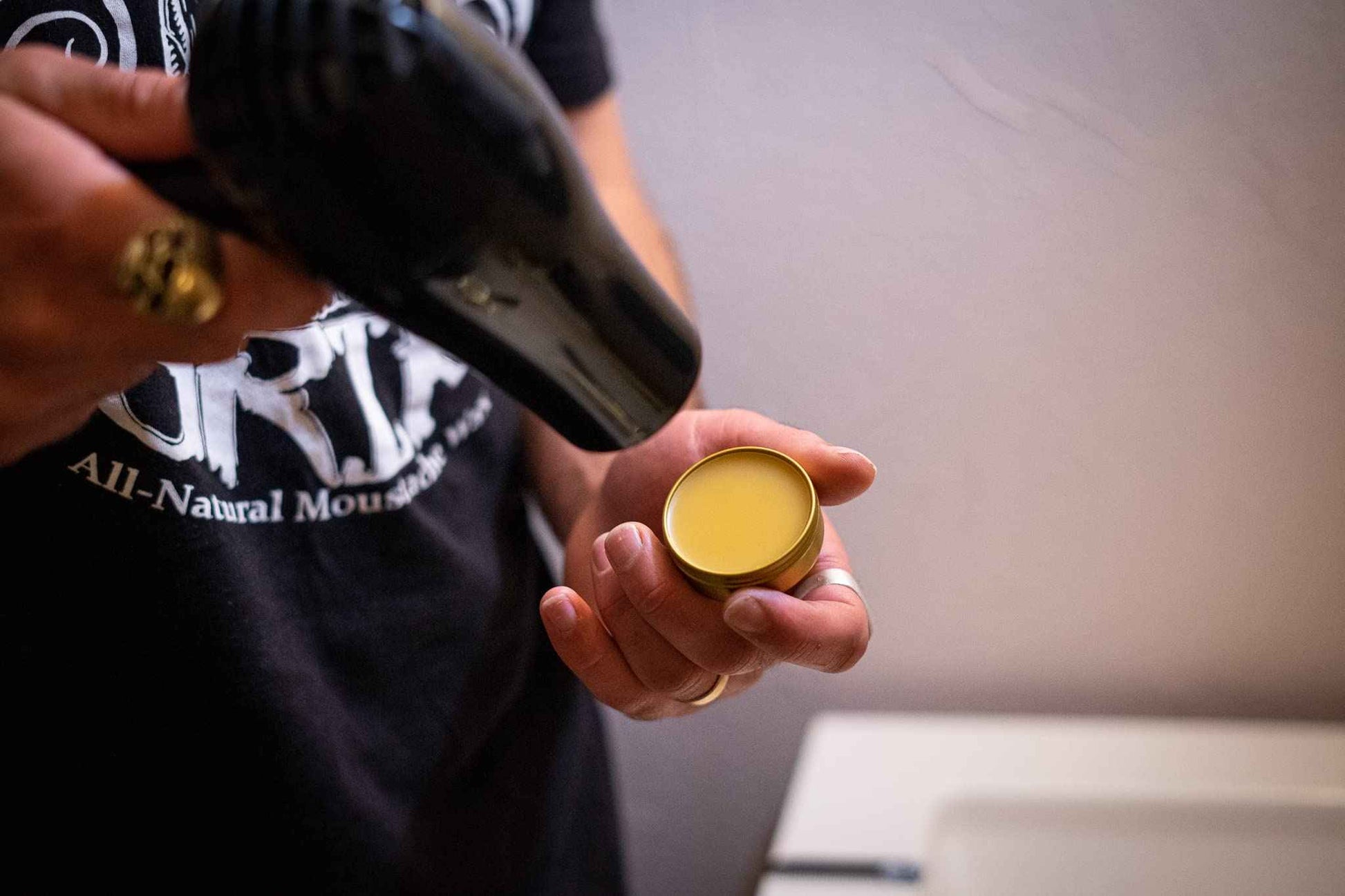 THE VINTAGE GROOMING CO. Bone Crusher Extra Strong Extra Firm Mustache Wax, Night Fury Wax Remover Oil, and Comb Set