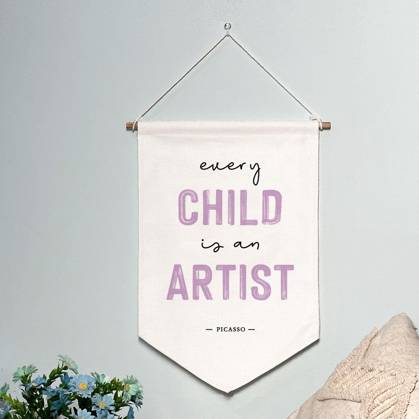 Every Child is an Artist Wall Hanging Banner Children Artwork Display Decor Classoom Decor