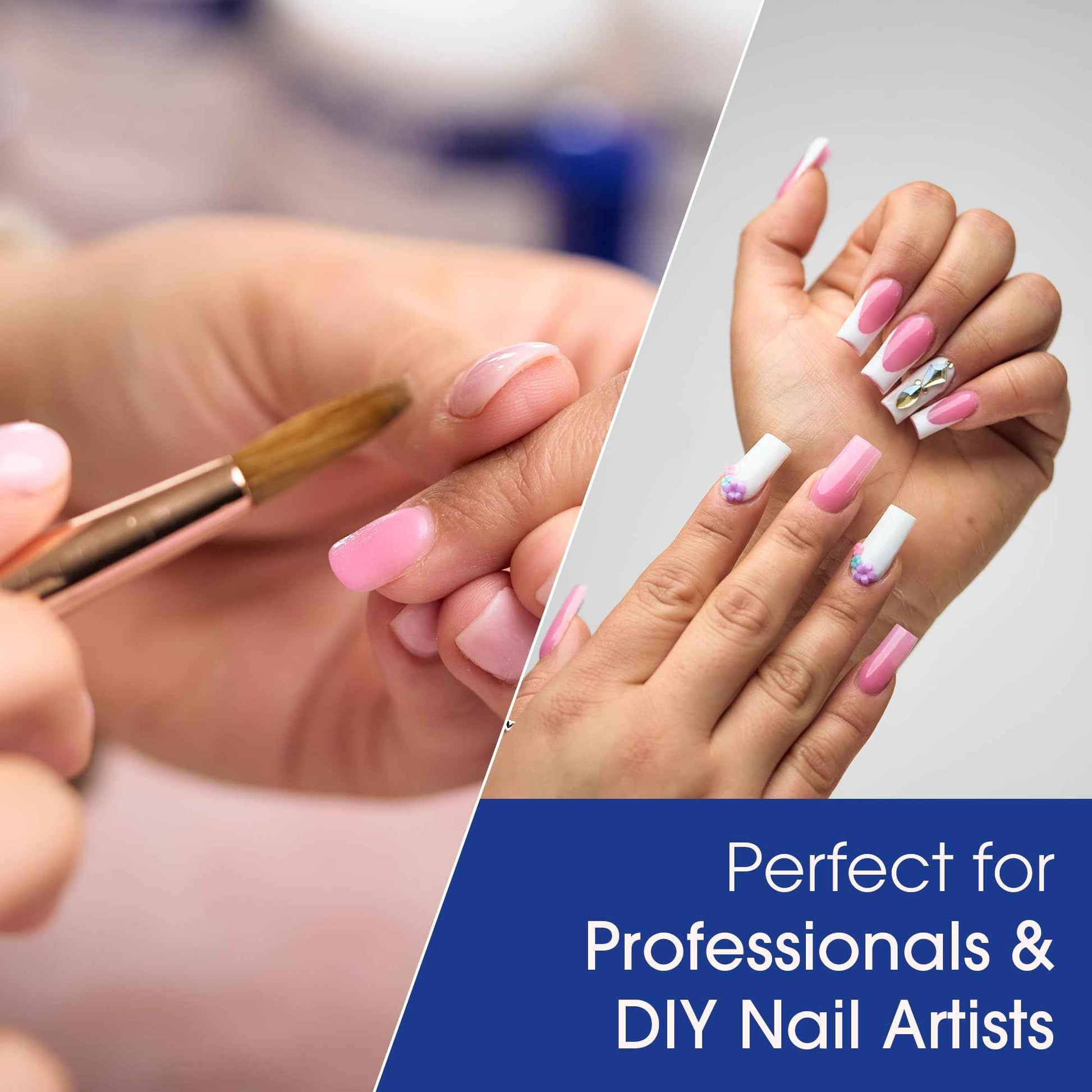 DeEnti Nomma Plus Professional Liquid Monomer, EMA Nail Liquid for Acrylic Powder, Non-Yellowing Monomer, 16oz Bottle, Professional Salon Quality Manicure and Pedicure Supplies