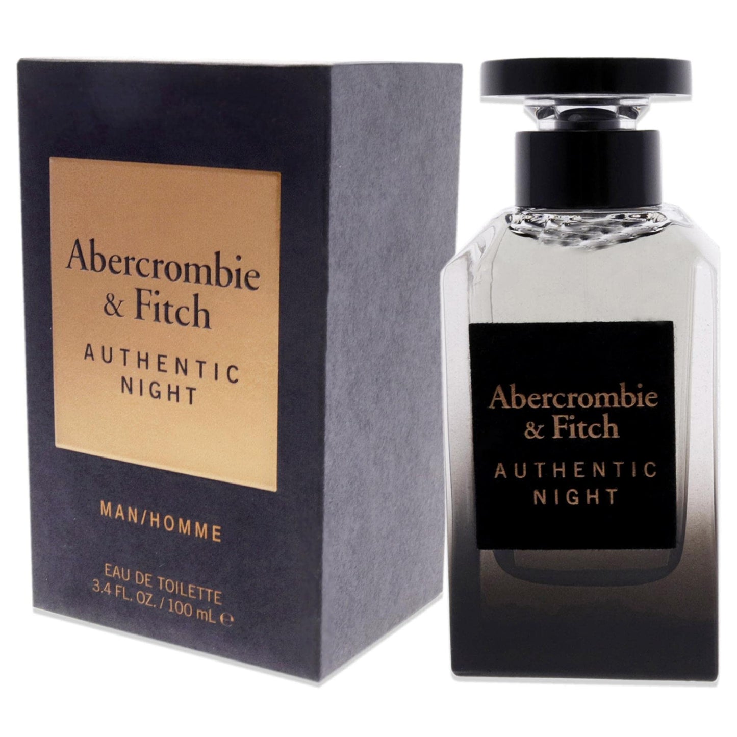 Abercrombie & Fitch Authentic Night Men EDT Spray 3.4 oz