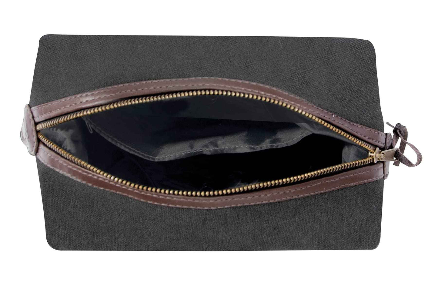 Rothco Canvas & Leather Travel Kit (Charcoal Grey)