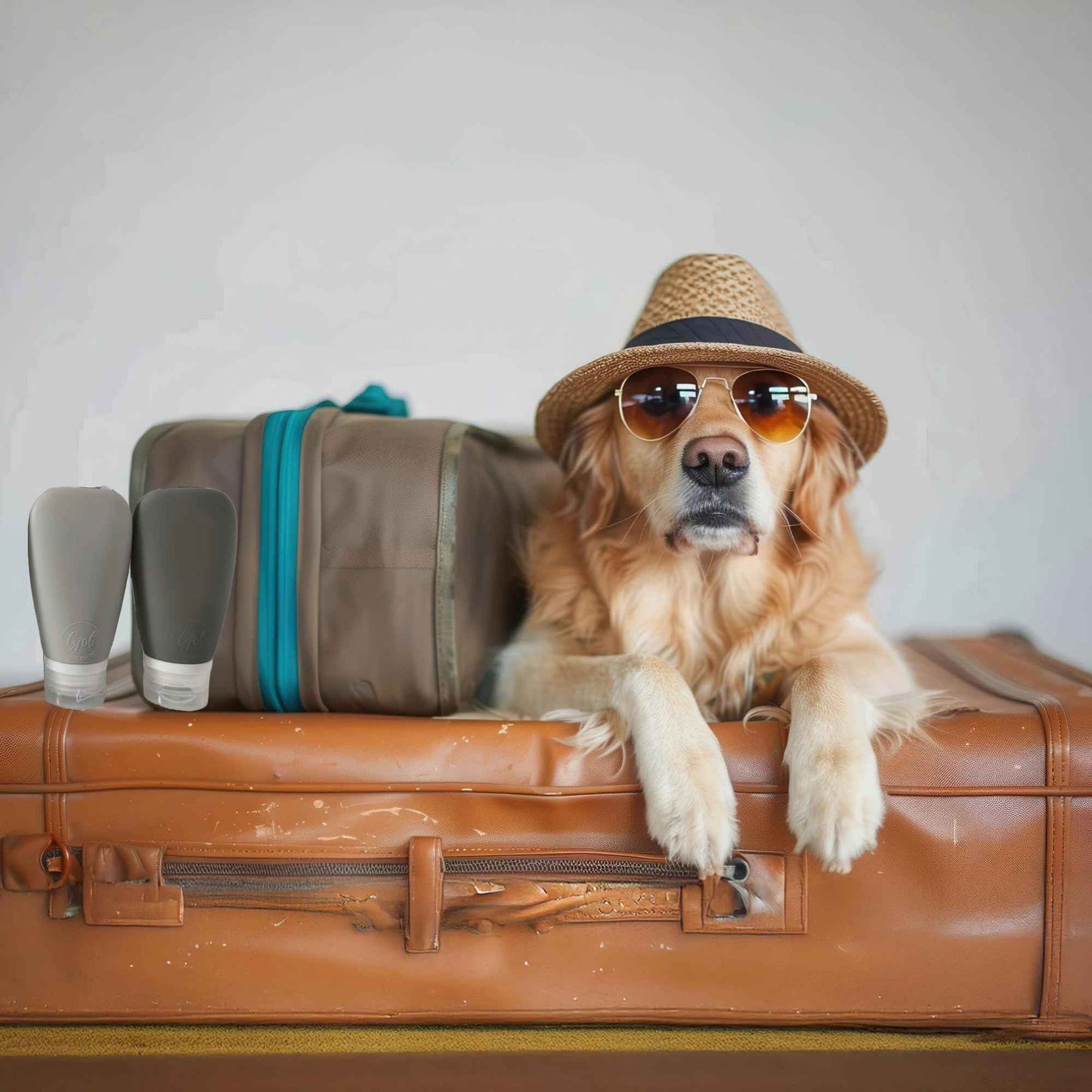 LYOB Travel Bottles for Toiletries - TSA Approved Travel Size Containers 3 oz Leak Proof Refillable tubes for Shampoo & Conditioner, Other liquids (Black & Gray)