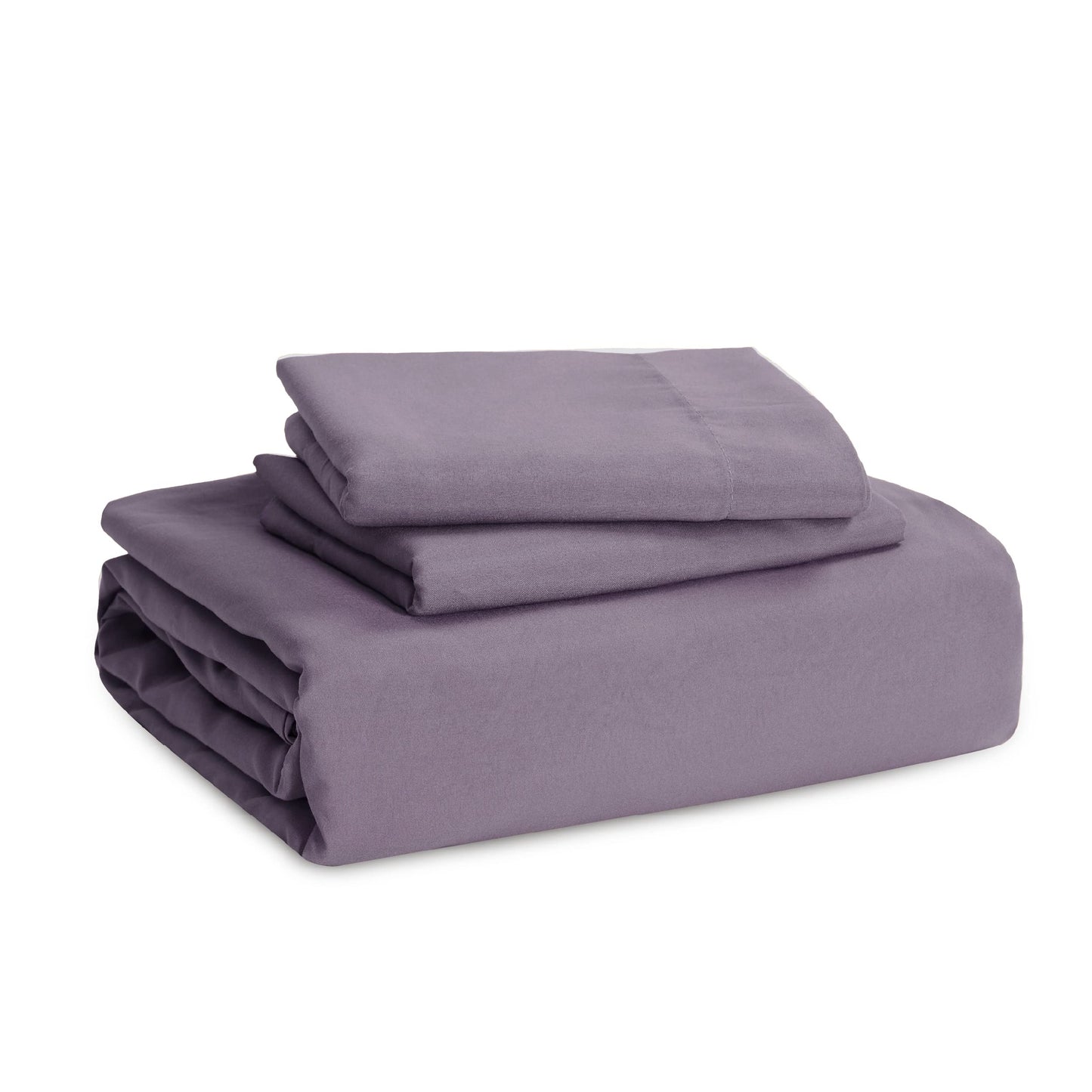 Bedsure Grayish Purple Twin Duvet Cover Set - Soft Prewashed Duvet Cover Twin Size, 2 Pieces, 1 Duvet Cover 68x90 Inches with Zipper Closure and 1 Pillow Sham, Comforter Not Included