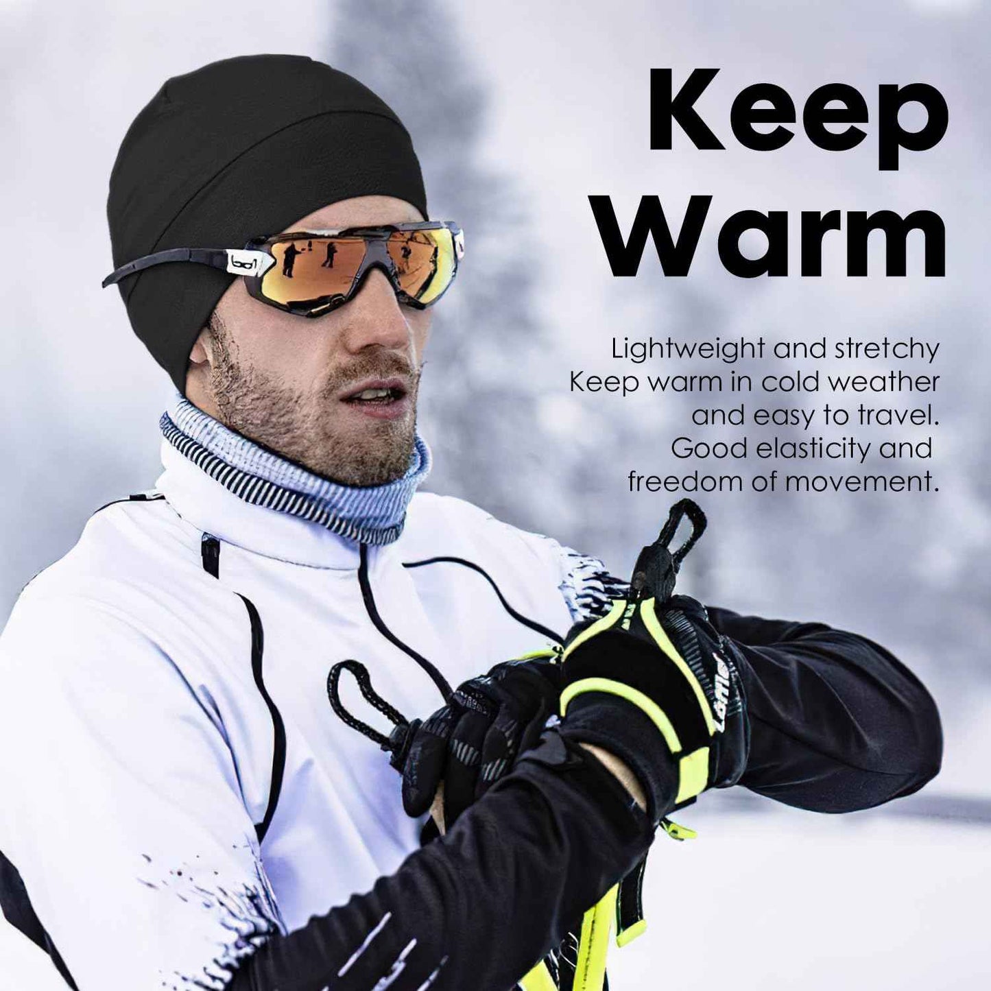 Mens Sleeping Cap Cotton Head Cover for Hair Loss Chemo Patients