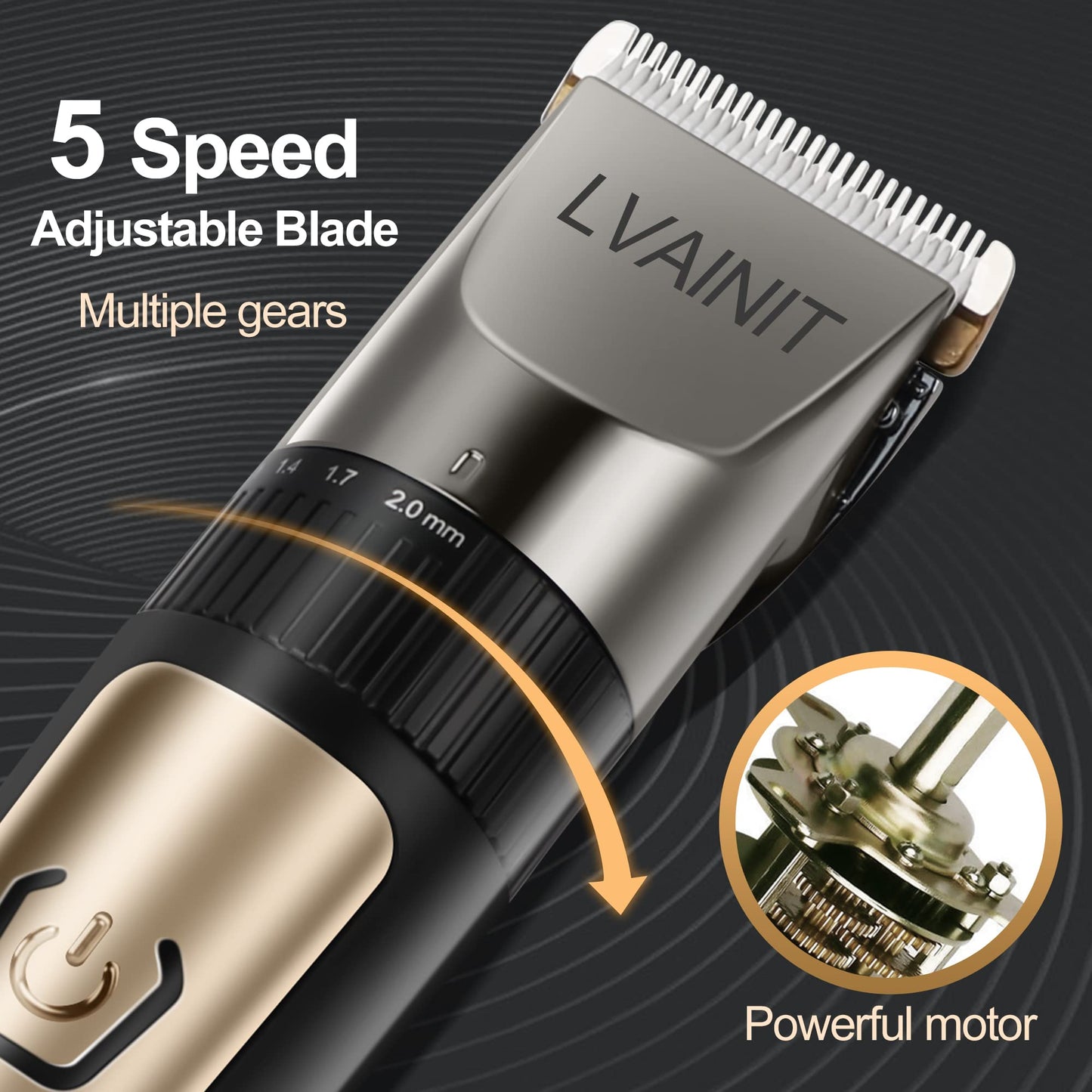 Hair Clippers for Men, Cordless LCD Rechargeable Hair Trimmer Beard Trimmer for Men, Men's Grooming Kit for Hair, Face, Beard, Professional Electric Barber Clippers