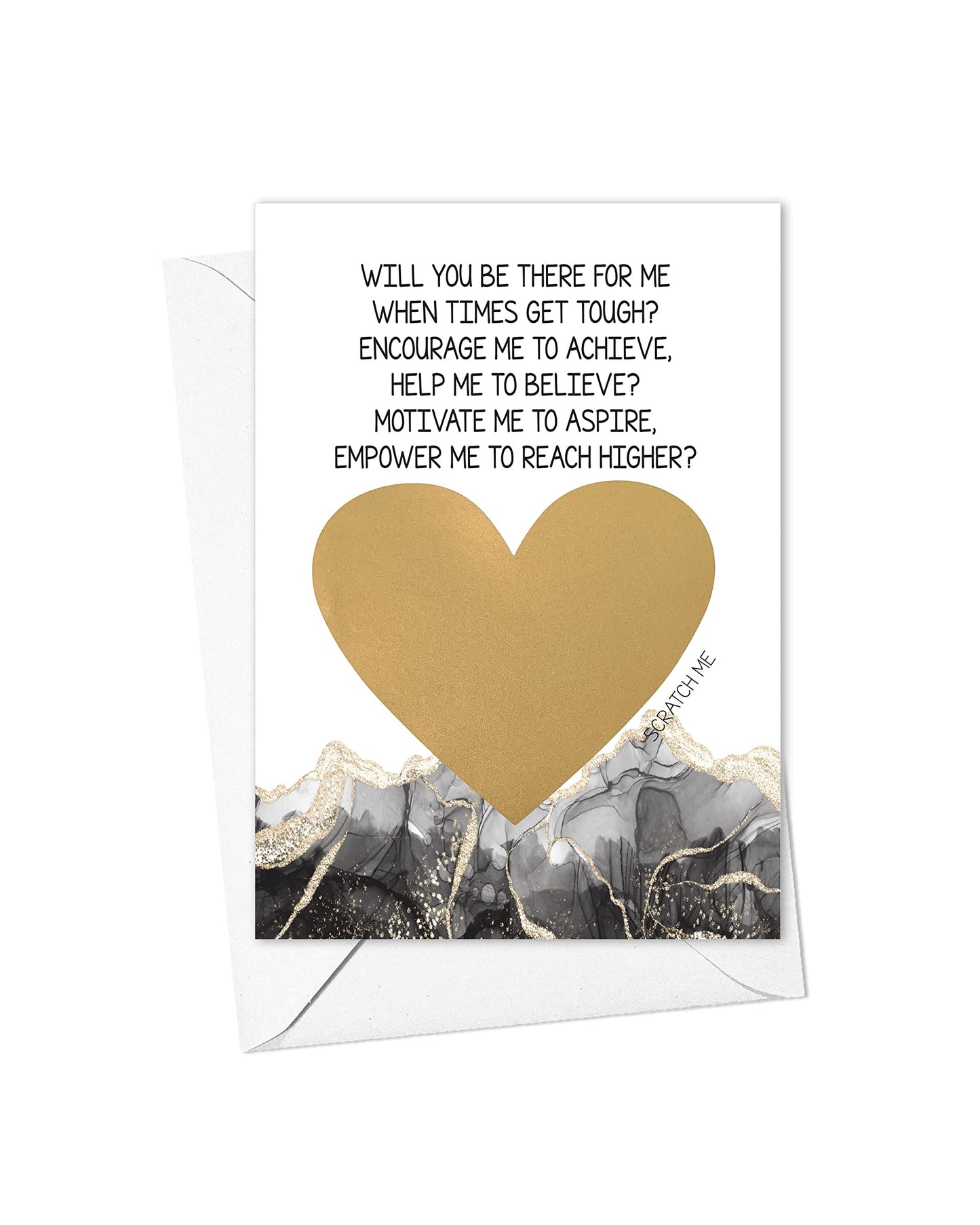 Will You Be My Confirmation Sponsor Scratch Off Card | Black and Gold Confirmation Proposal Card for Him or Her (Confirmation (Black/Gold))