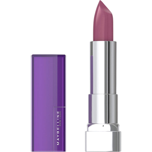 Maybelline Color Sensational Lipstick, Lip Makeup, Cream Finish, Hydrating Lipstick, On The Mauve, Mauve ,1 Count