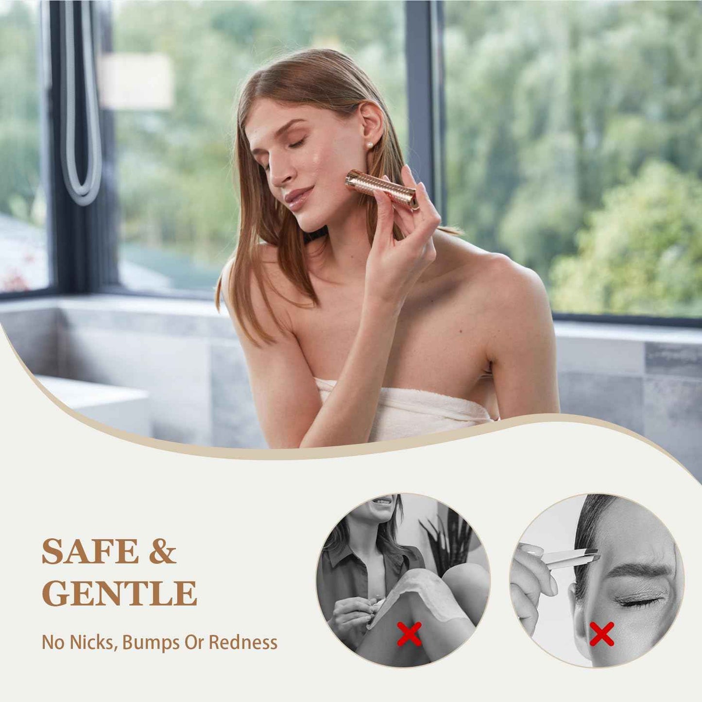 BLIBEE Facial Hair Removal for Women and Replacement Heads Bundles