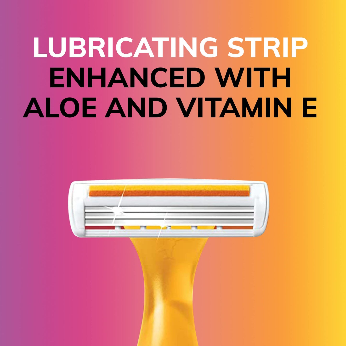 BIC Soleil Smooth Colors Women's Disposable Razors With Aloe Vera and Vitamin E Lubricating Strip, 3 Blades, 14 Count and 10 Count