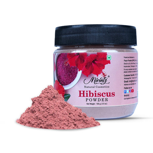 Mirintz 100% Natural Hibiscus Powder |(100 gms) Dried Hibiscus Flower for Skin & Haircare | Lily of the Valley Herbs for Hair Growth | Hibiscus Powdder for Face Mask | Hair