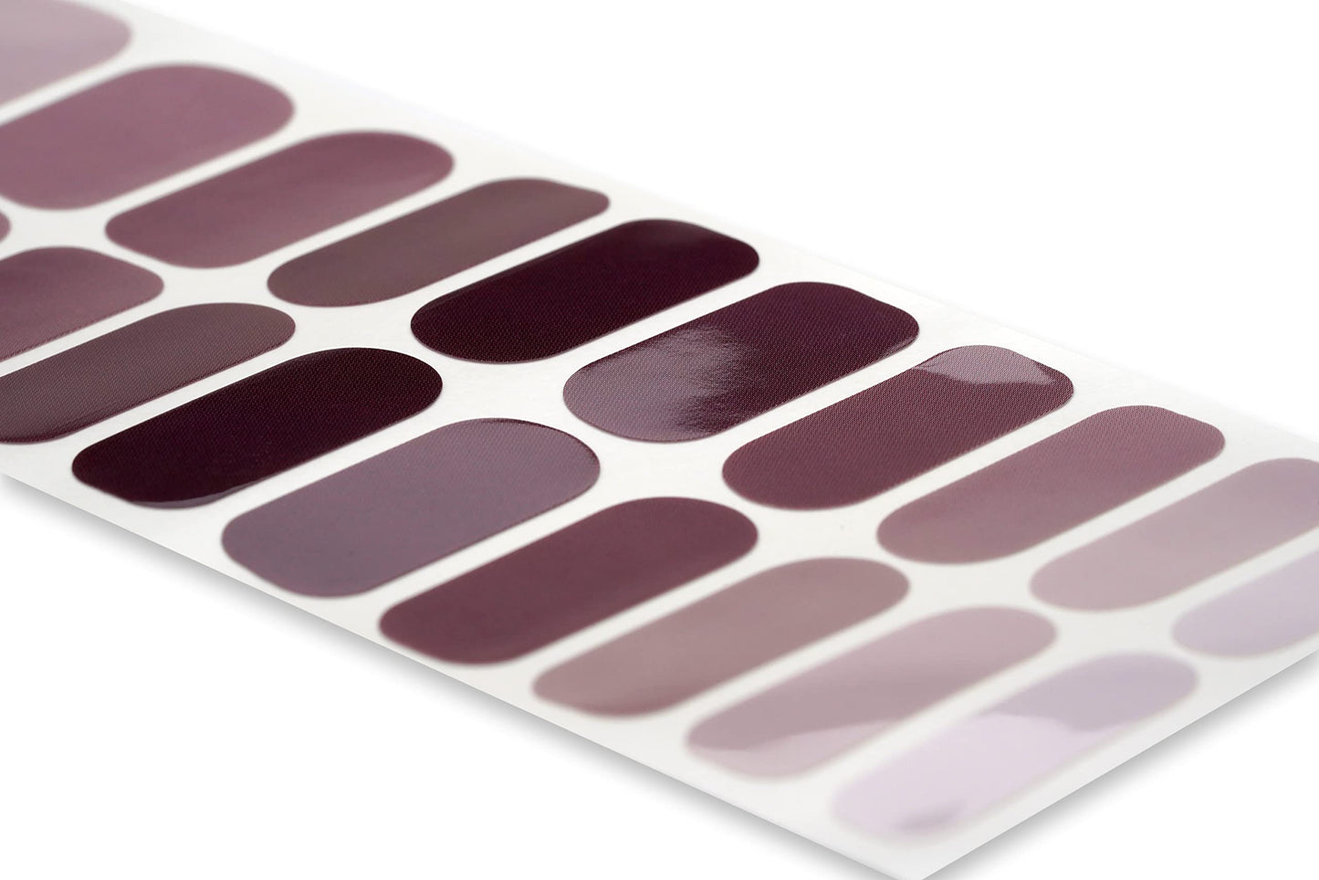 TOUGH GIRLS | 20 Exquisite Gel Nail Polish Strips w/Application Accessories - No UV/LED Lamp Required (Sangria Ombre)