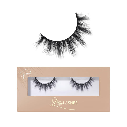 Lilly Lashes Everyday Miami Natural Lashes - Faux Mink Natural Eyelashes, False Eyelashes Everyday Use, Cat Eye Lashes, Individual Lashes Reusable up to 20x, No Lash Glue Included (13mm)