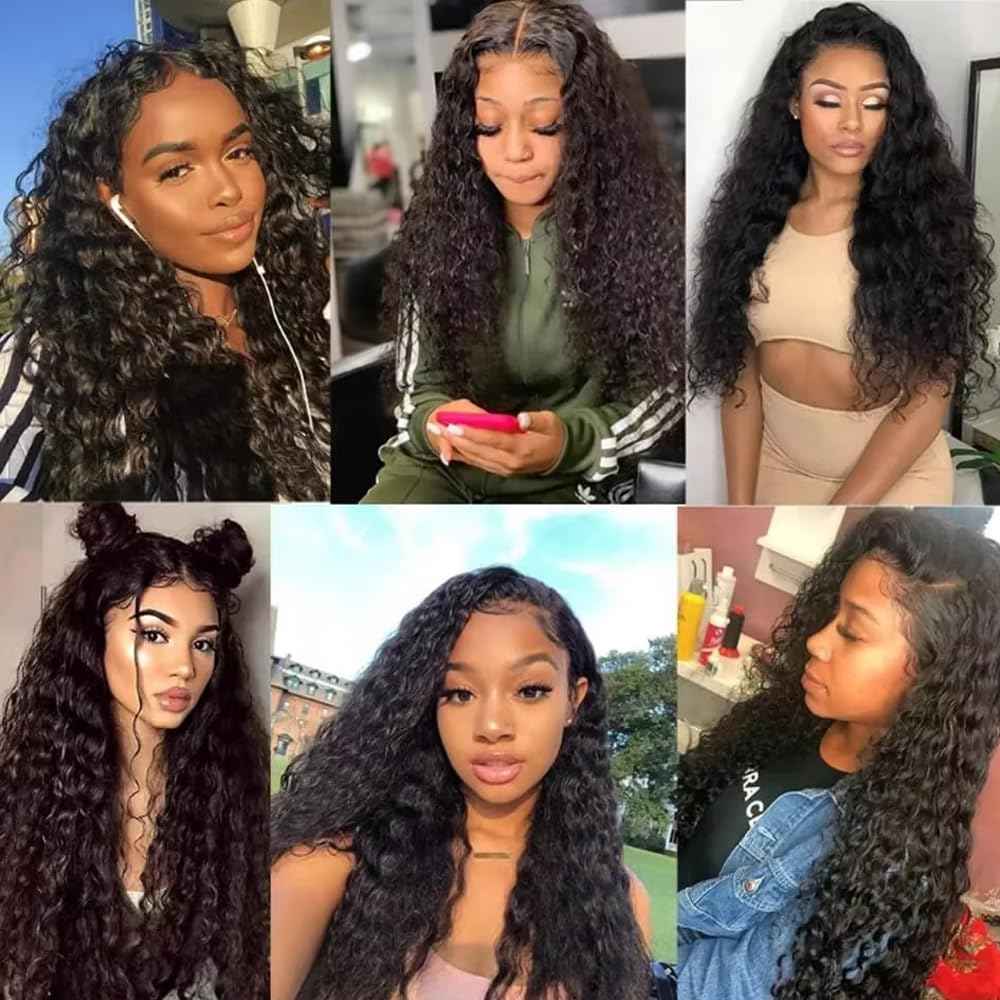 Human Hair Bundles Human Hair Water Wave Bundles 14 16 18 inch Wet and Wavy Bundle Quick Weave Extensions 150g