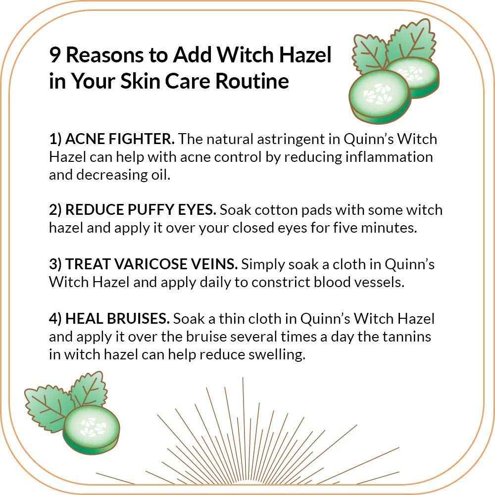 Quinn’s Alcohol Free Witch Hazel Pink Grapefruit & Orange Rind 16 oz. & Quinn’s Alcohol Free Witch Hazel Cucumber & Mint 16 oz.