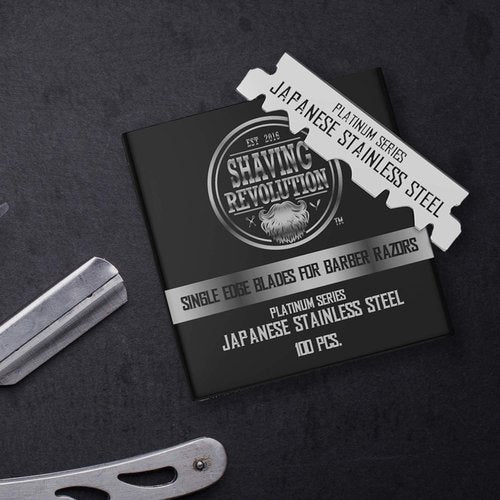 Barber Single Edge Razor Blades - 100 Count Stainless Steel