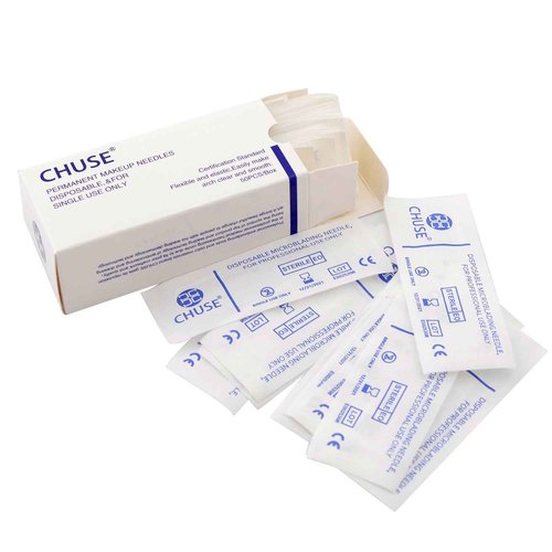 Chuse S12 50pcs Permanent Makeup Manual Eyebrow Tattoo Needle Microblading 12 Sloped Needles