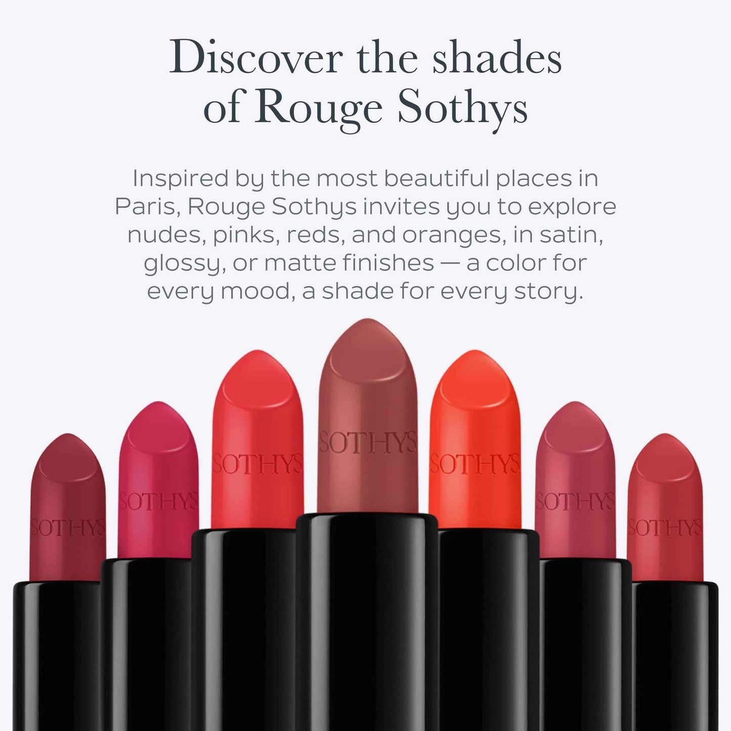 SOTHYS Rouge Intense Satin Lipstick – 232 Rose Passy | Creamy Classic Rose Lip Color with Hydration and Comfort | Long-Lasting Finish