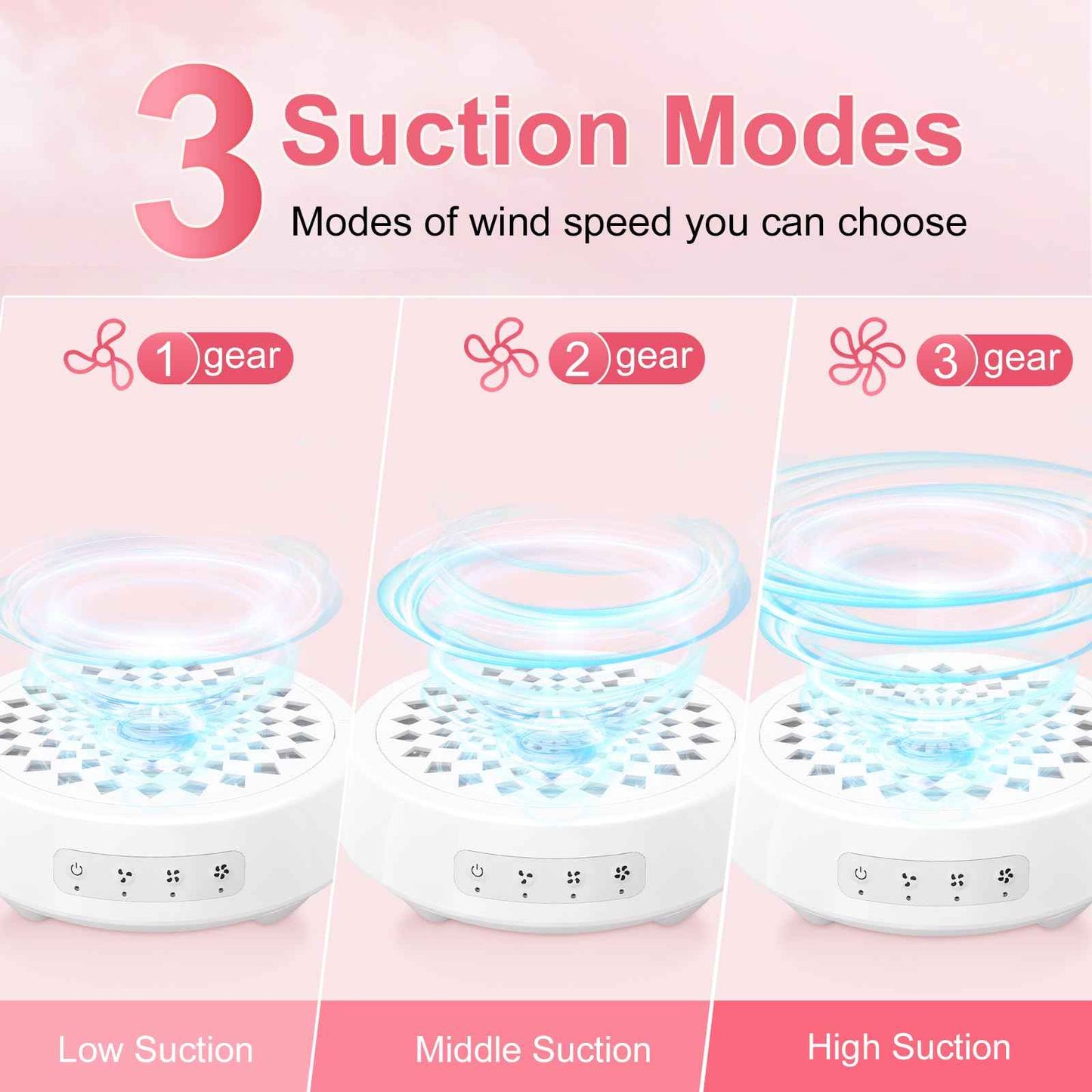 Professional Nail Dust Collector, Quiet Nail Vacuum Cleaner Machine with Reusable Filter, Powerful Suction Nail Tech Dust Fan for Acrylic Gel Nails Art Polishing, Manicure Pedicure Salon Home Use