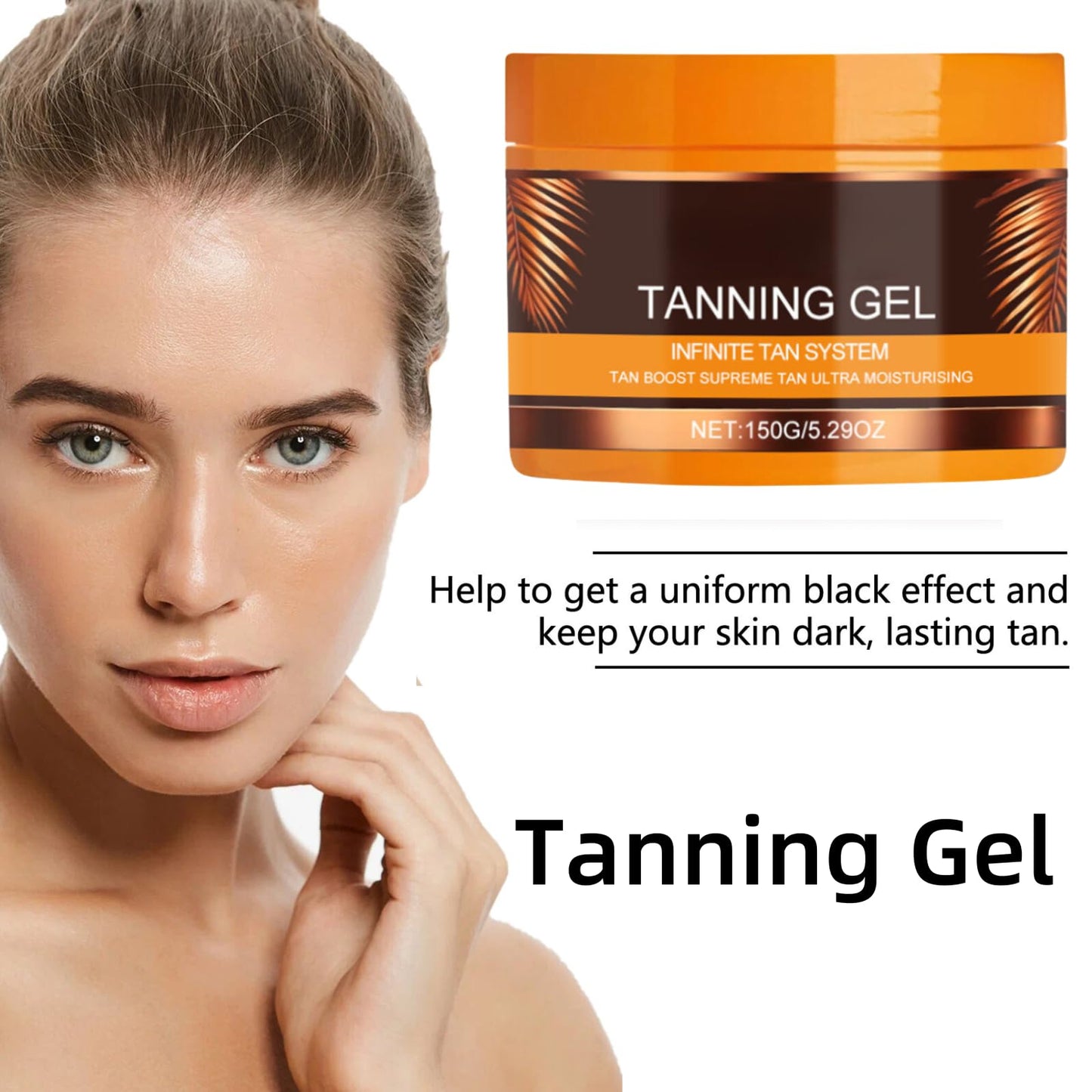 Intensive Tanning Gel, Tanning Cream, Haute BeautyTanning Gel,Tanning Gel,Tanning Gel,For Sunbeds Outdoor Sun (1PCS)