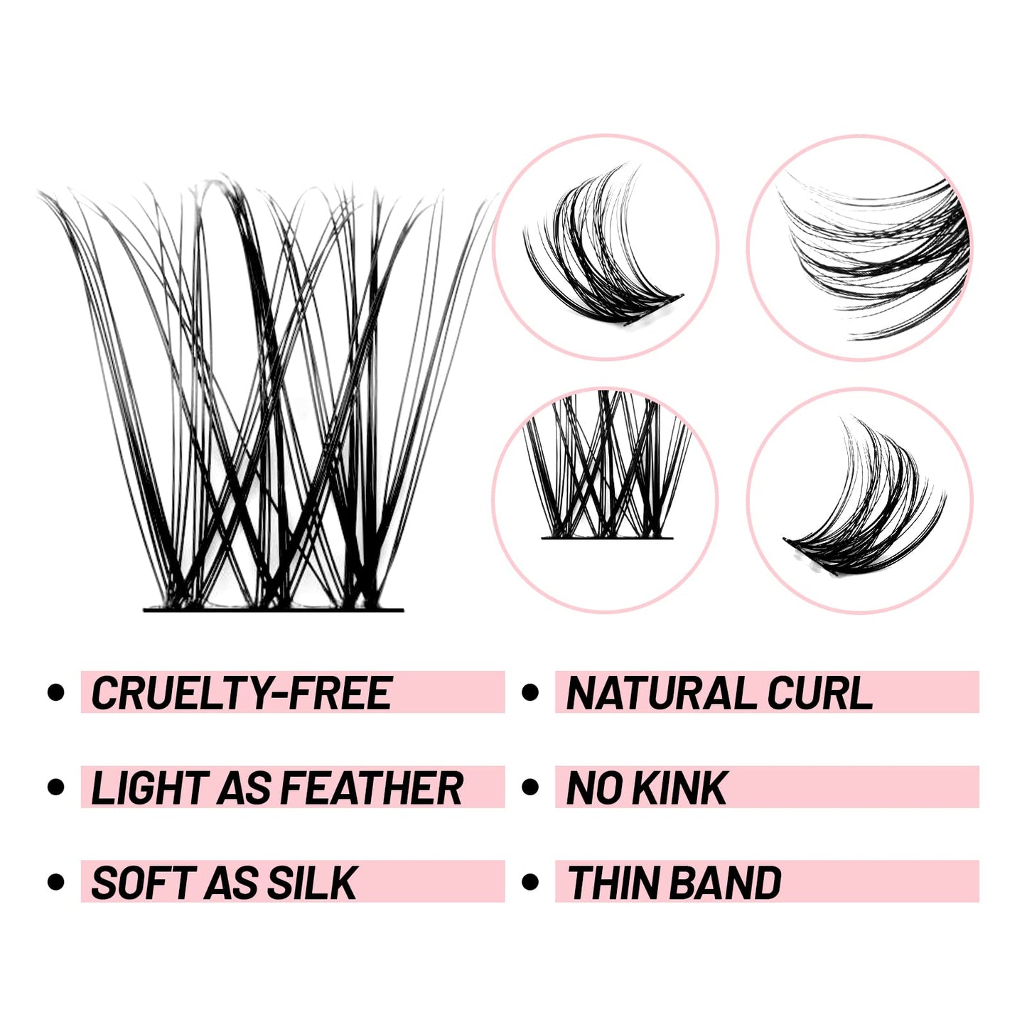 Cluster Eyelashes, Crislashes Eyelash Clusters 78 PCS, Resuable Cluster Lashes, Comfortable Individual Cluster Lashes, 13 Rows DIY Eyelash Extensions at Home (F12 14mm)