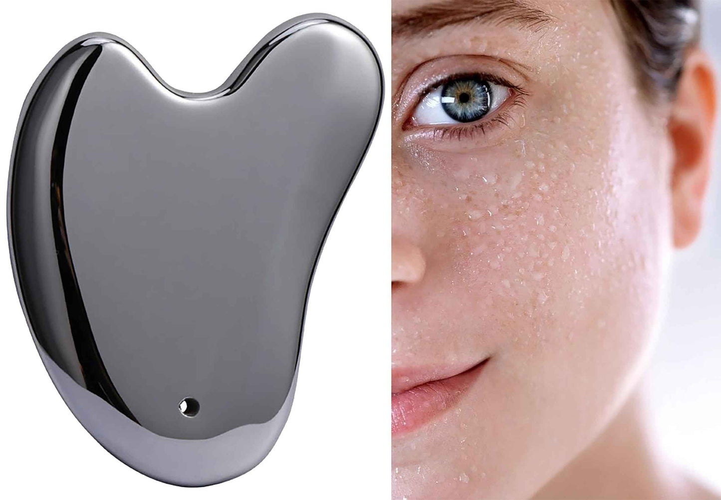 HIFIMDLI Terahertz Stone Gua Sha Facial Tools Face Body Gua Sha with Nice Box