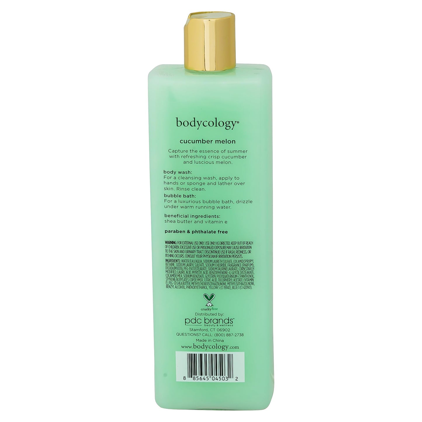 Bodycology Cucumber Melon Body Wash Women 16 oz