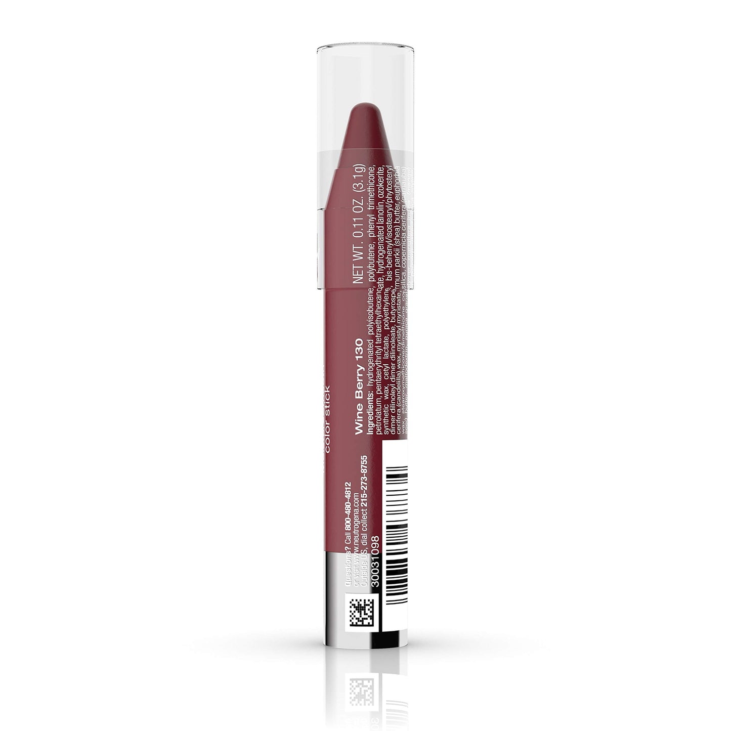 Neutrogena Moisturesmooth Color Stick, 130 Wine Berry,.011 Oz.