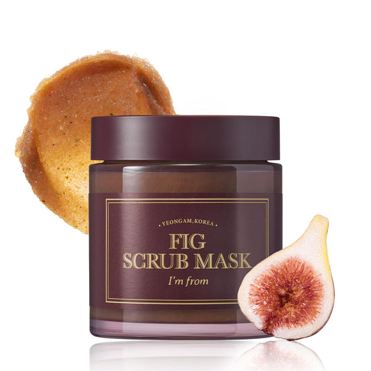 [I'M FROM] Fig Scrub Mask 120g, exfoliating, moisturizing mask, korean exfoliator, organic skin care