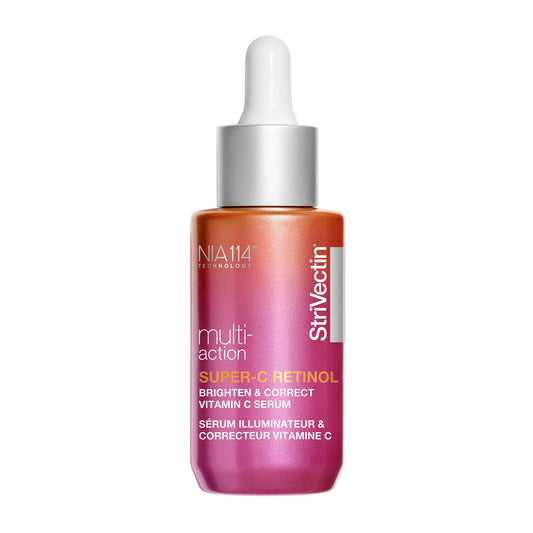 StriVectin Multi-Action Super-C Retinol Brighten & Correct Vitamin C Face Serum with Acerola Cherry Extract, 1 Fl Oz