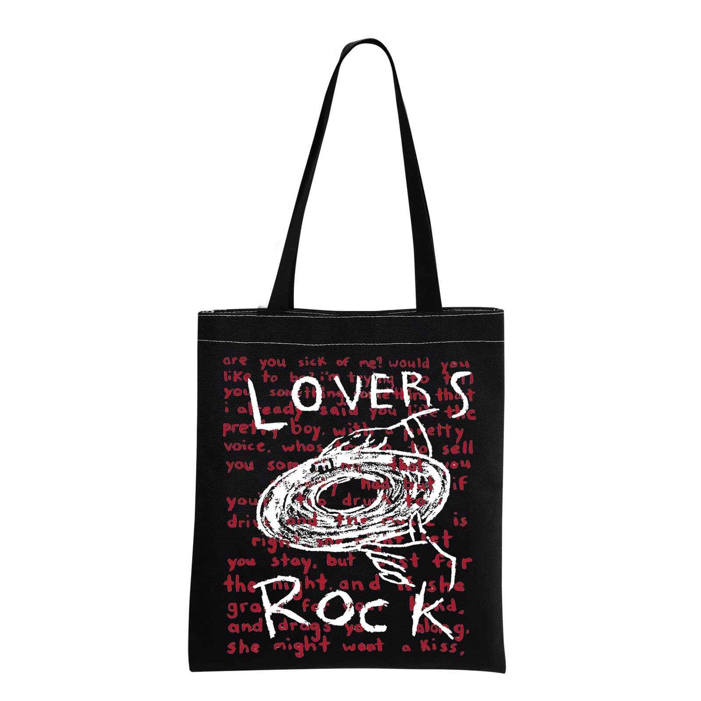 TV Girl Band Merch TV Girls Lovers Rock Inspired Canvas Bag TV Girl Gift Music Merchandise For Canvas Bag (Lovers Rock BK)