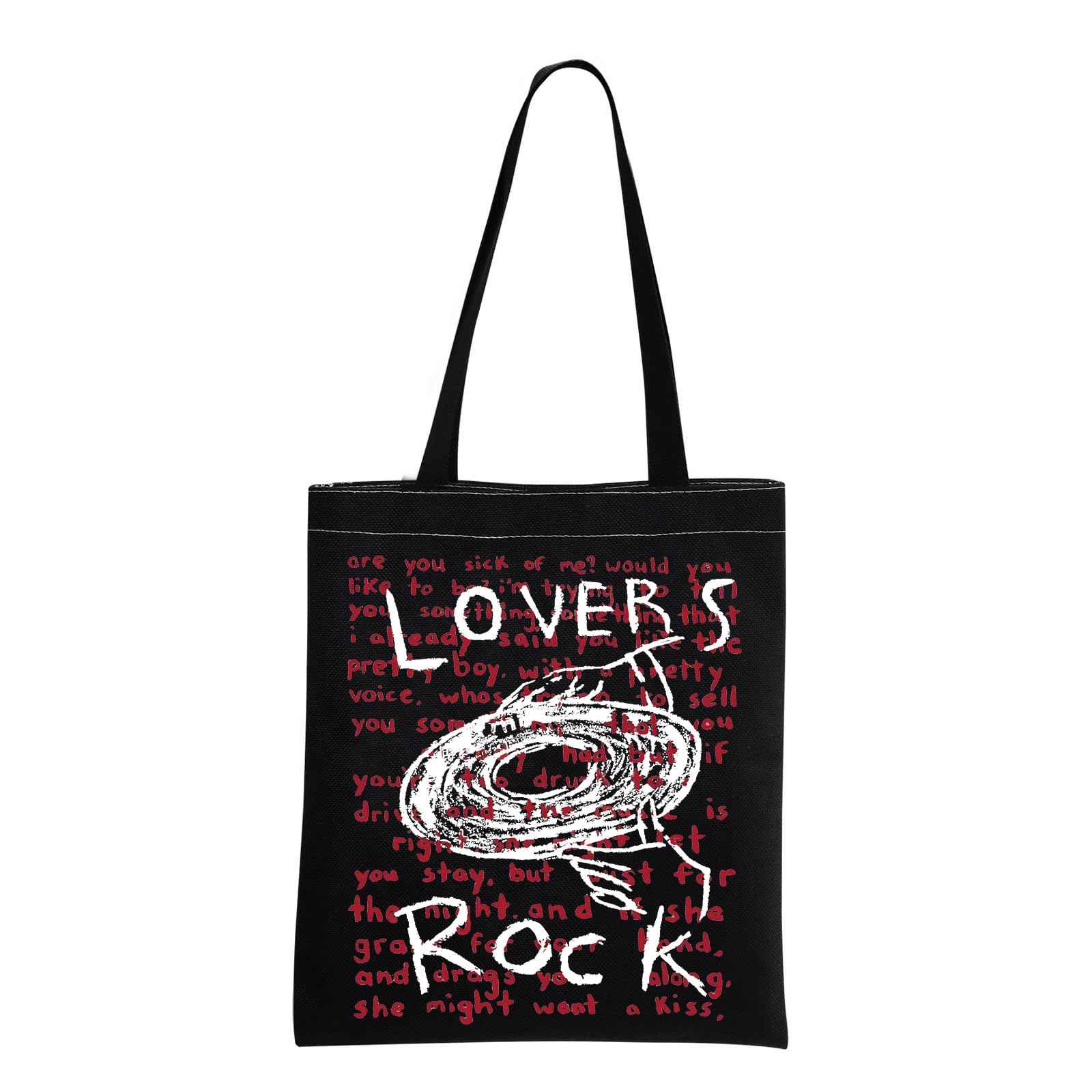 TV Girl Band Merch TV Girls Lovers Rock Inspired Canvas Bag TV Girl Gift Music Merchandise For Canvas Bag (Lovers Rock BK)