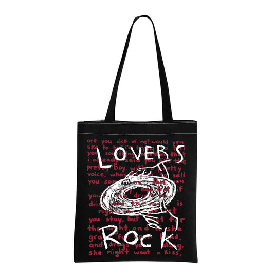 TV Girl Band Merch TV Girls Lovers Rock Inspired Canvas Bag TV Girl Gift Music Merchandise For Canvas Bag (Lovers Rock BK)