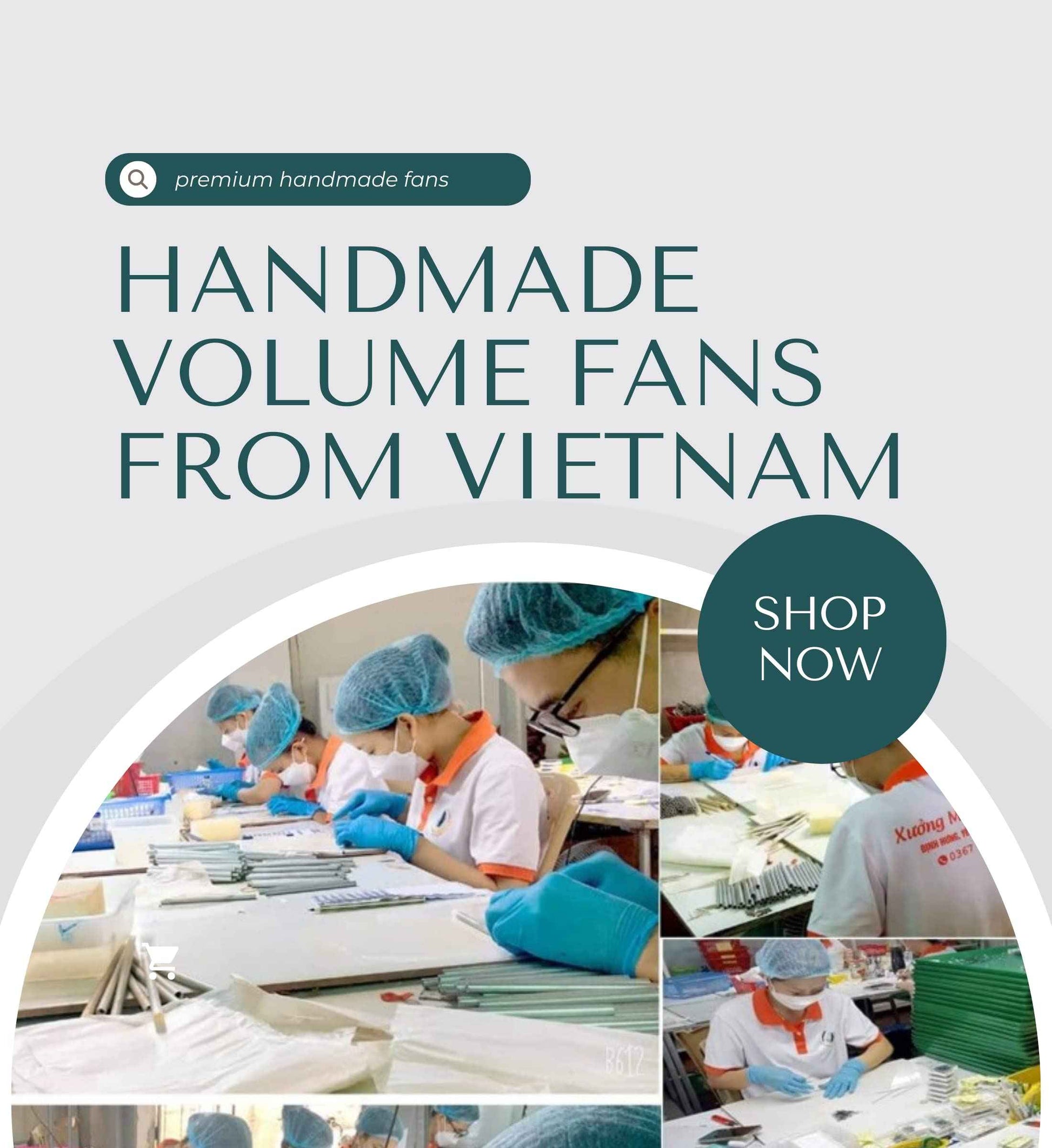 1200 Premade volume fans eyelash extension | 8 sizes-in-1 round mixed box | Includes lengths 9-16mm | C, CC, D, M, L curl| For professional lash artists | 6D Volume (CC Curl)