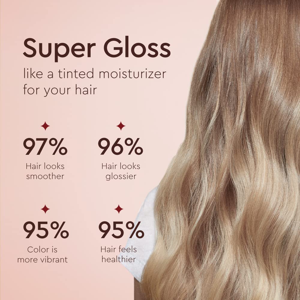 Glaze Super Color Conditioning Gloss, Vanilla Lights 6.4flo.oz - Award Winning Semi Permanent Hair Dye and Treatment. No Mix Hair Color Mask for Results in 10 Minutes.