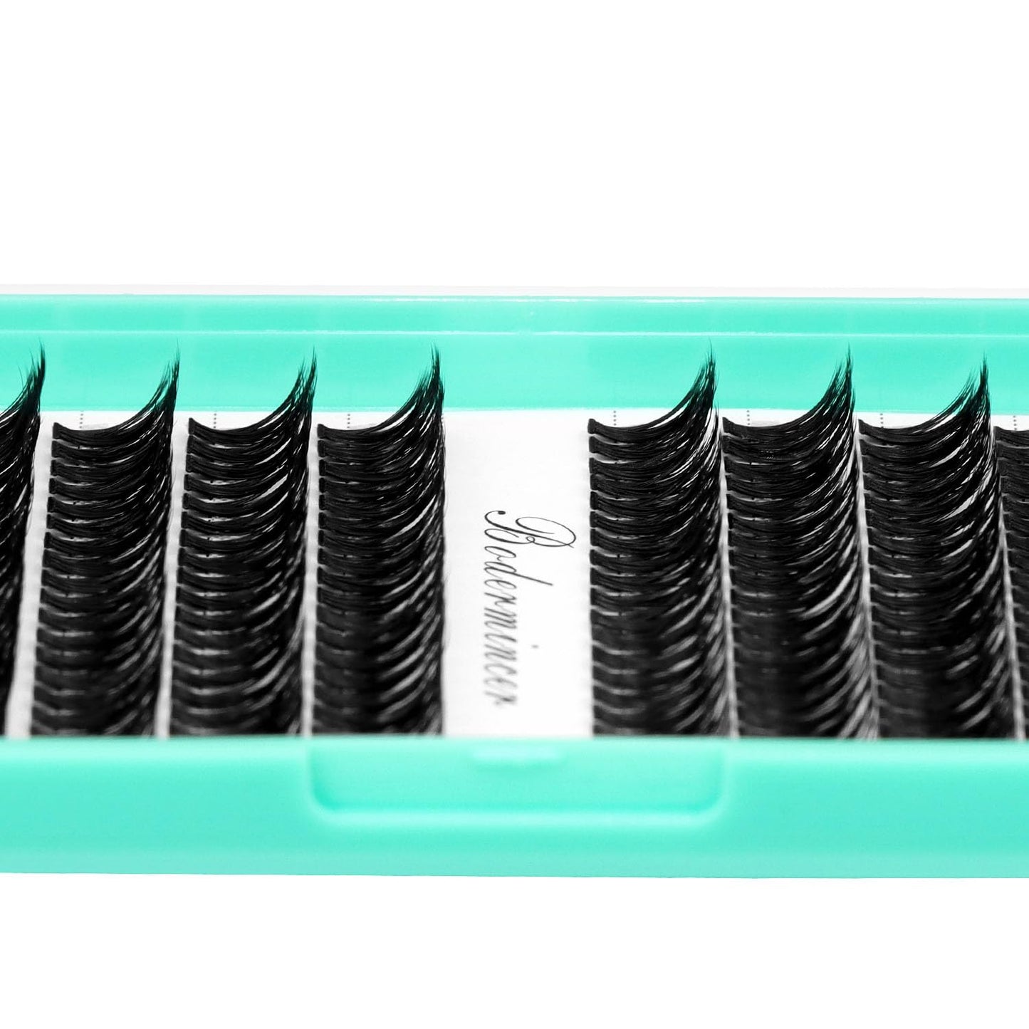 Bodermincer Black/Colored Cluster Lashes 240pcs 20D/40D DIY Eyelash Extension D Curl Long Individual Lashes Mixed Tray Faux Mink Lash Clusters Extensions 8-22mm (50D-16MM)